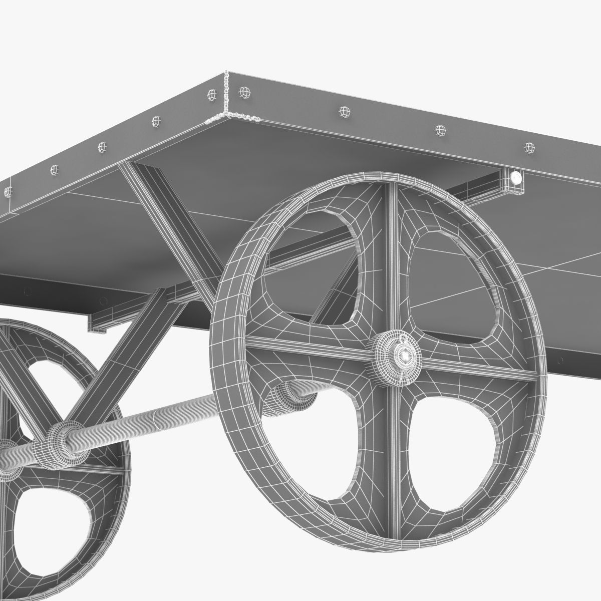 go home transfer cart 3D model_6
