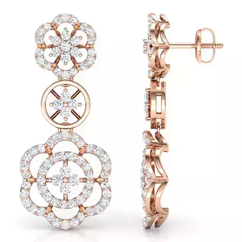 Floweret Shape Earring