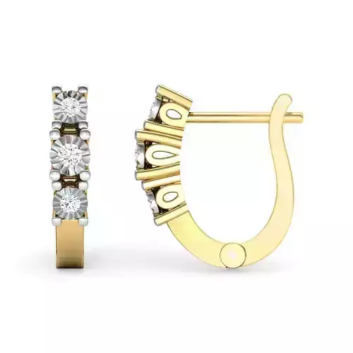 Linear Miracle Plate Earring