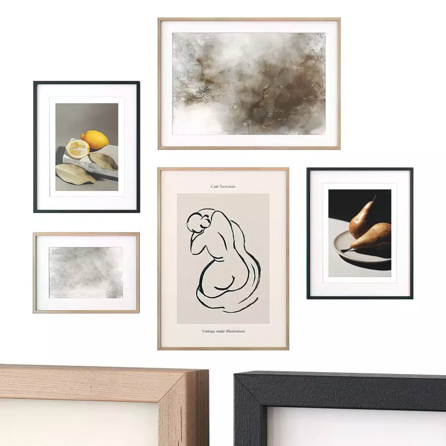 Posters for kitchen 3D model_0