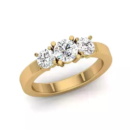 3 stone  engagement  ring