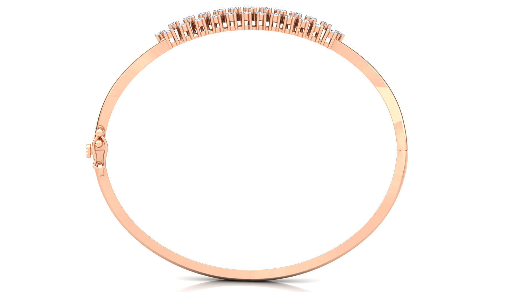 Flexure Diamond Bracelet 3D print model_3