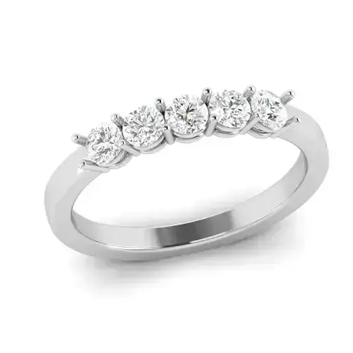 wedding band stone rings