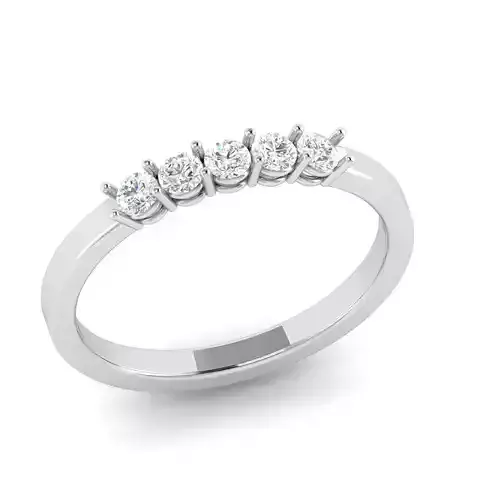 wedding band stone rings