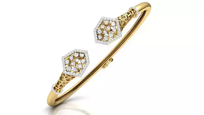 Dual Shape Diamond Bracelet