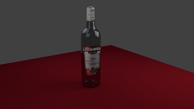 Lithuanian Vodka Free low-poly 3D model