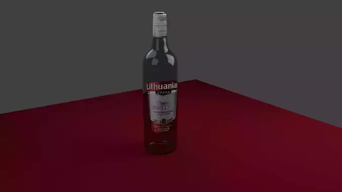 Lithuanian Vodka Free low-poly 3D model