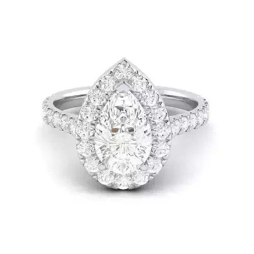 pear stone engagement ring