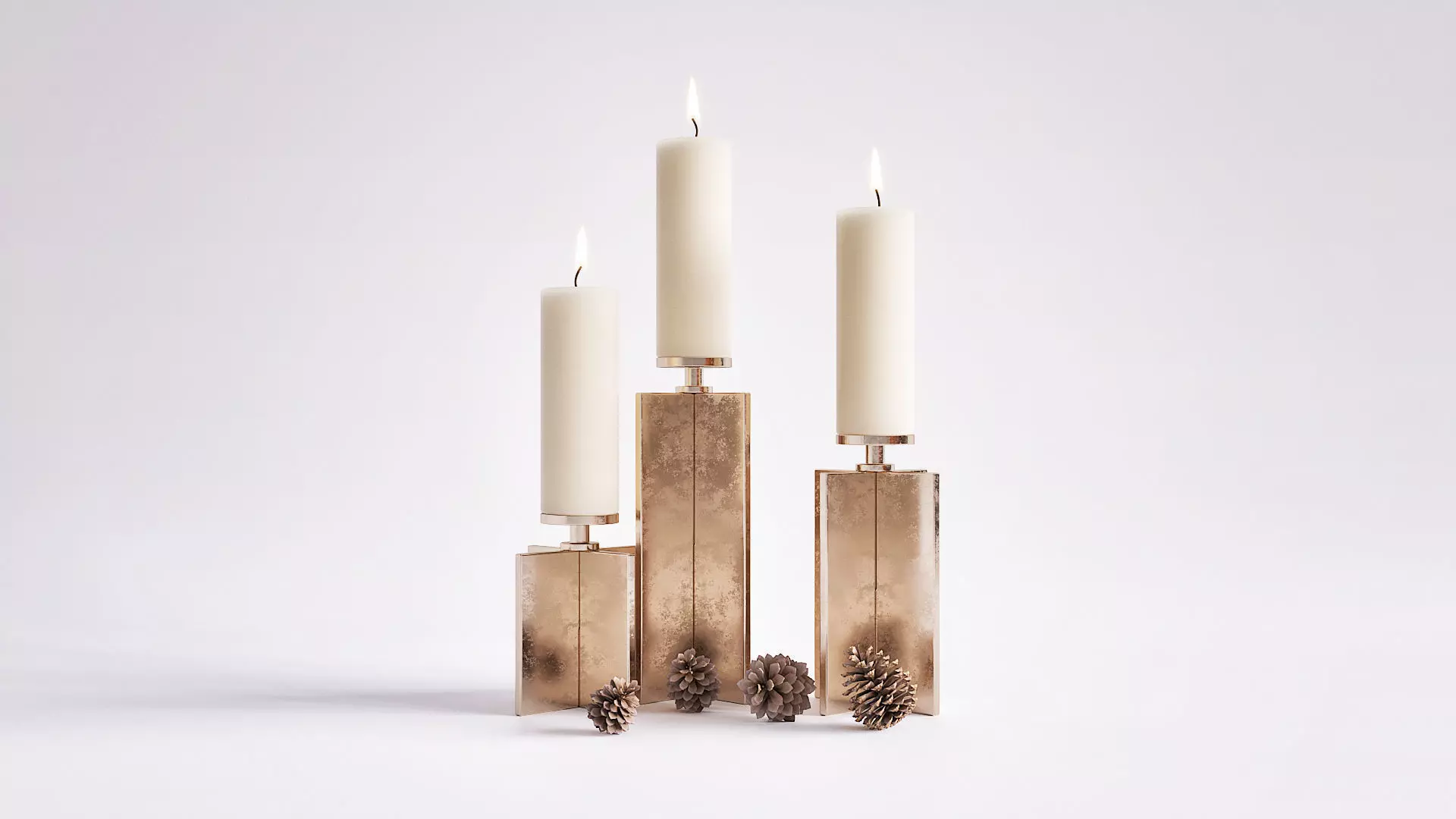 Axis Candle Holder Set 3D model_0