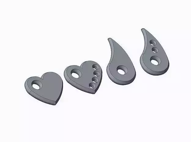 Life and Fatigue tokens - Descent Free 3D print model