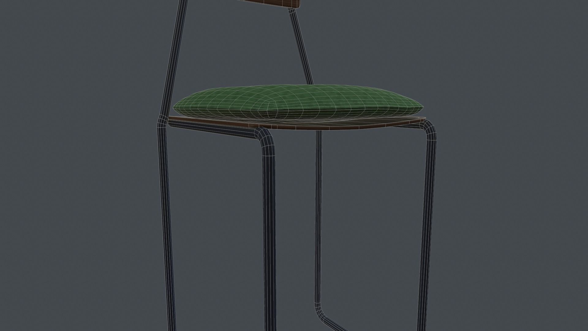 Game Ready Cottage Chair Low-poly 3D model_3