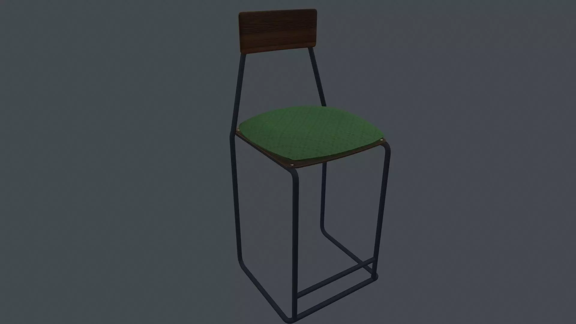 Game Ready Cottage Chair Low-poly 3D model_0