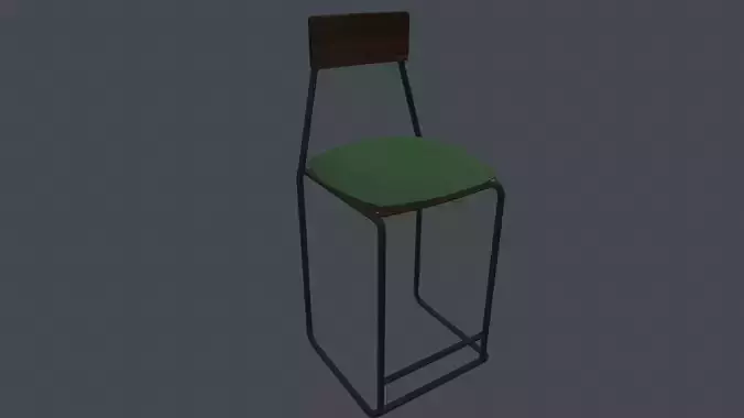 Game Ready Cottage Chair Low-poly 3D model