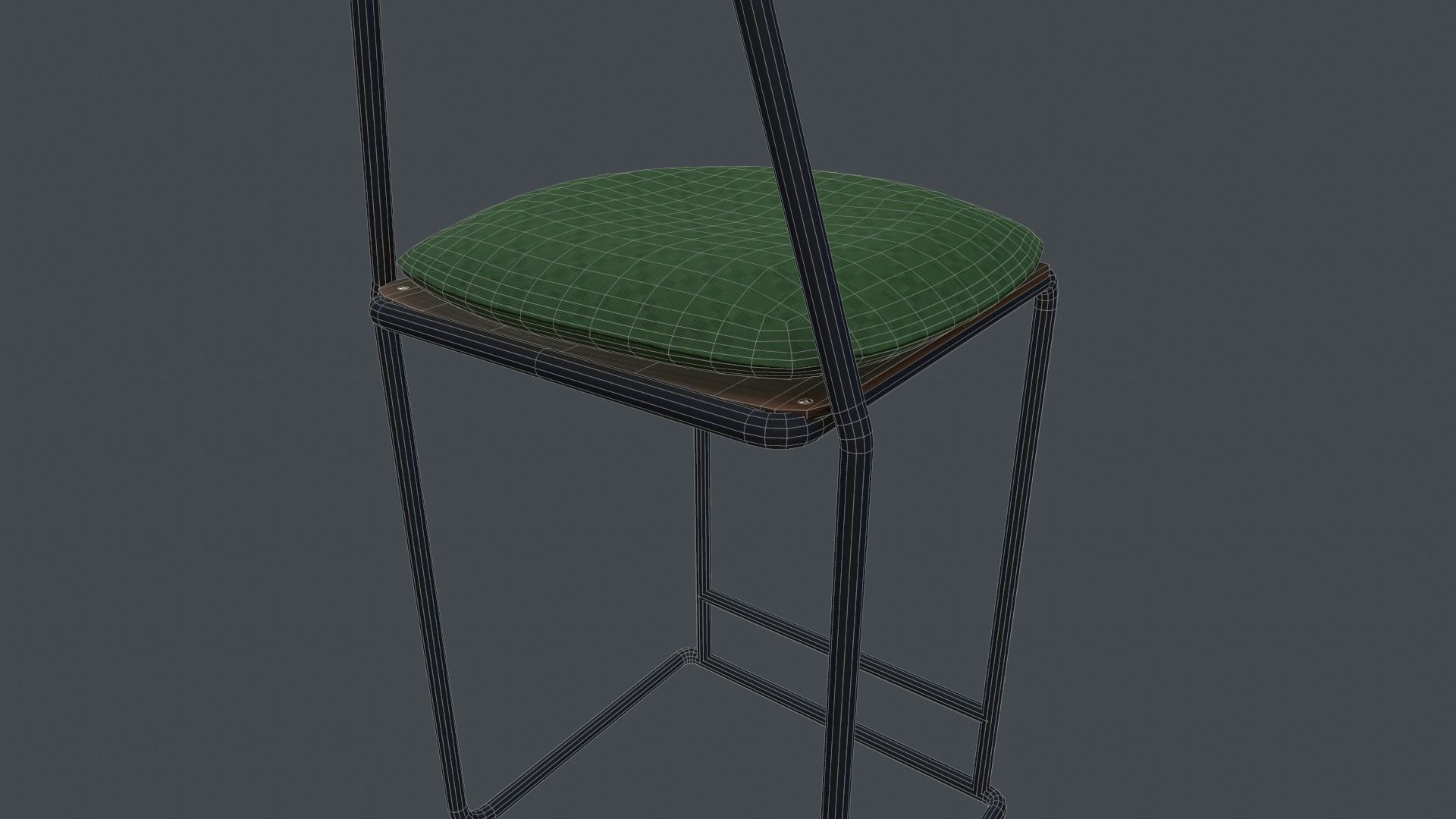 Game Ready Cottage Chair Low-poly 3D model_7
