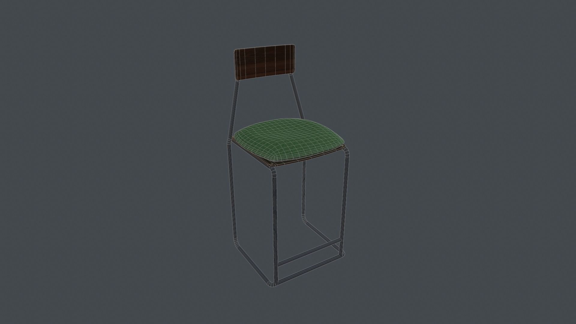 Game Ready Cottage Chair Low-poly 3D model_11