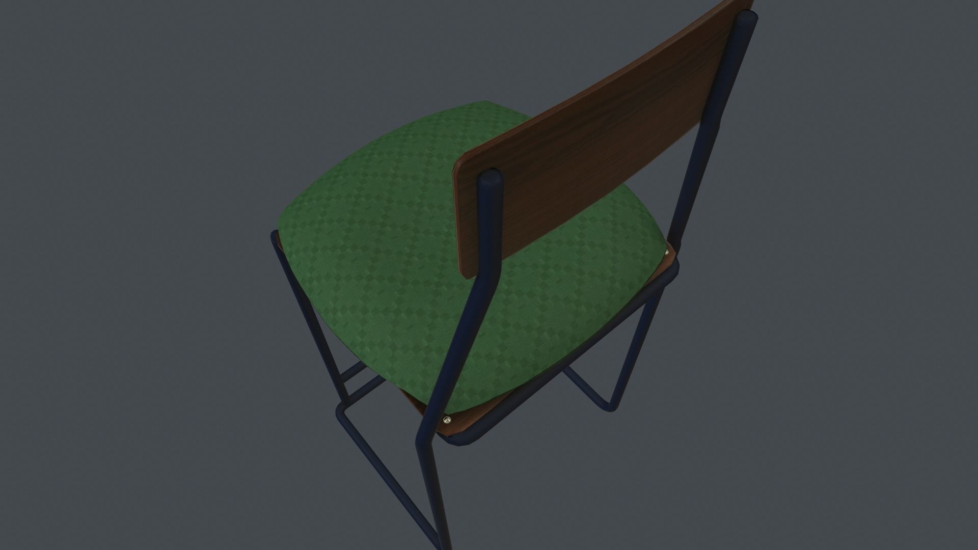 Game Ready Cottage Chair Low-poly 3D model_4