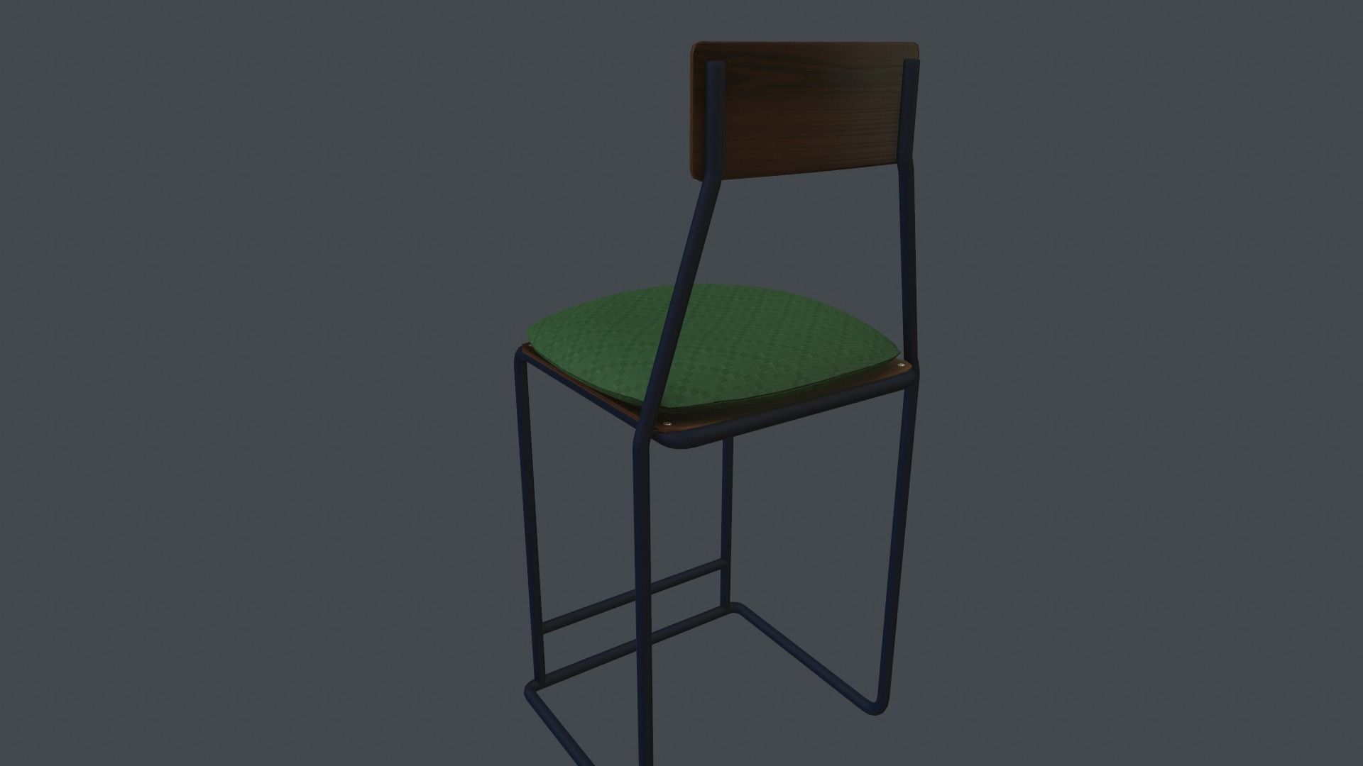 Game Ready Cottage Chair Low-poly 3D model_1