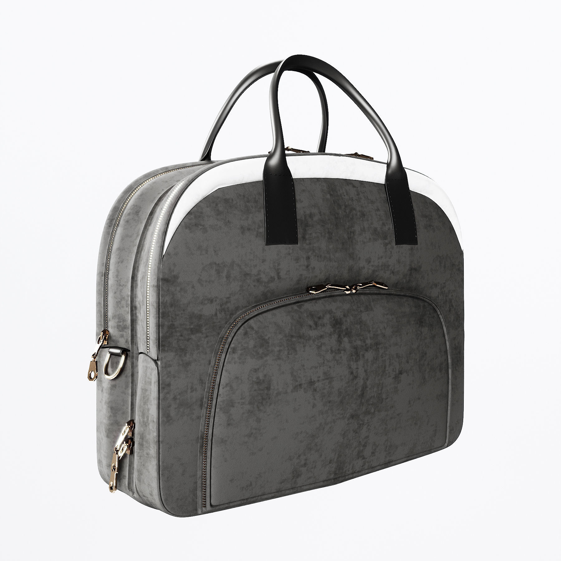 Hand Bag 4 Colours 3D model_2