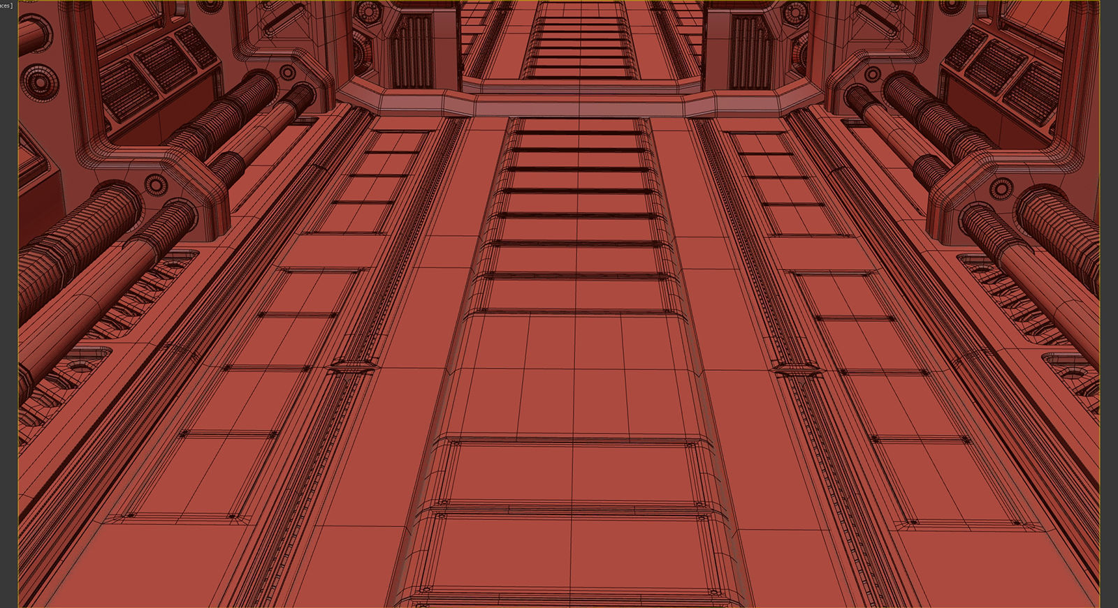 Sci Fi Modular Corridor STANDARD EDITION 3D model_18