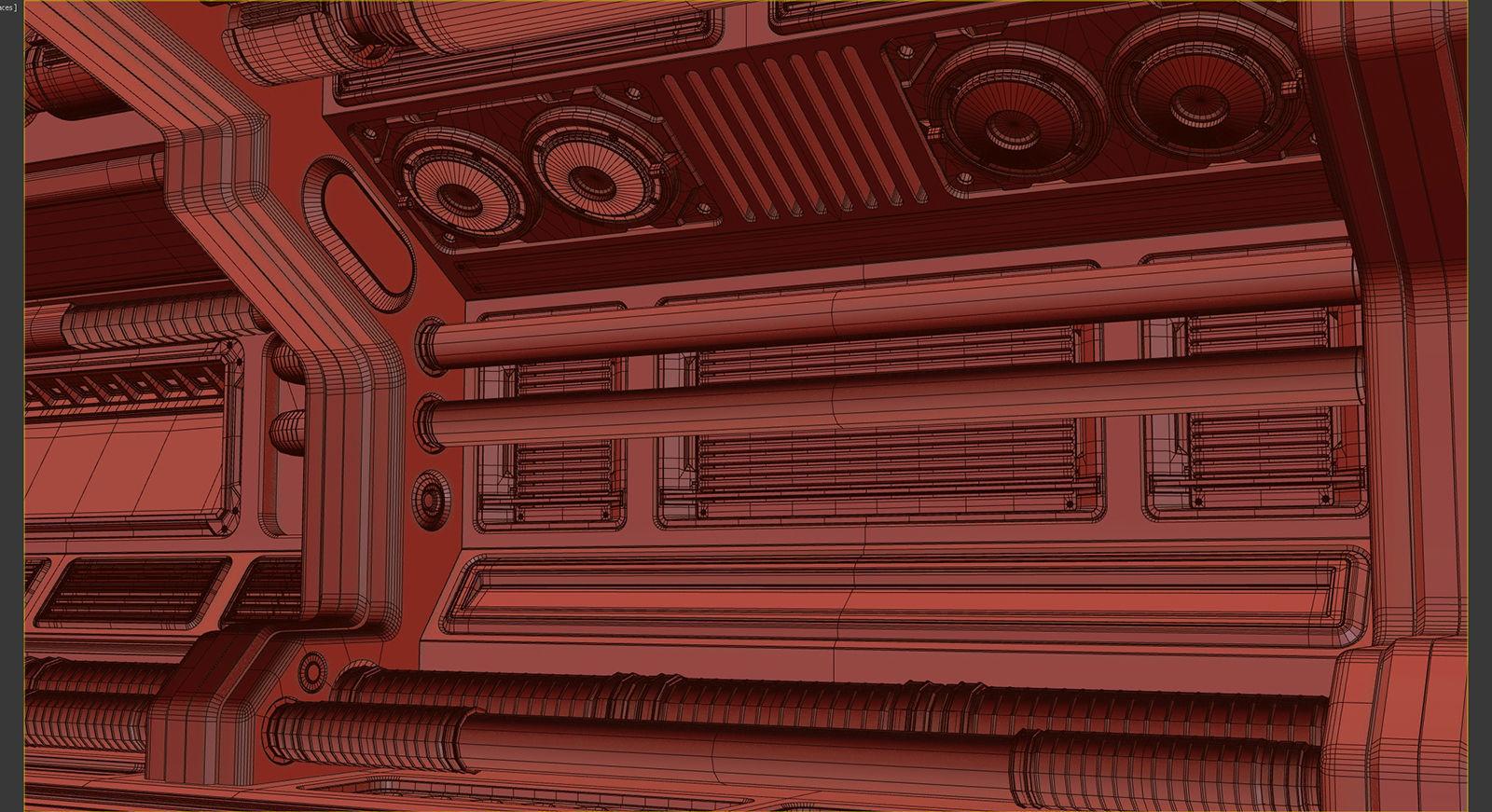 Sci Fi Modular Corridor STANDARD EDITION 3D model_19