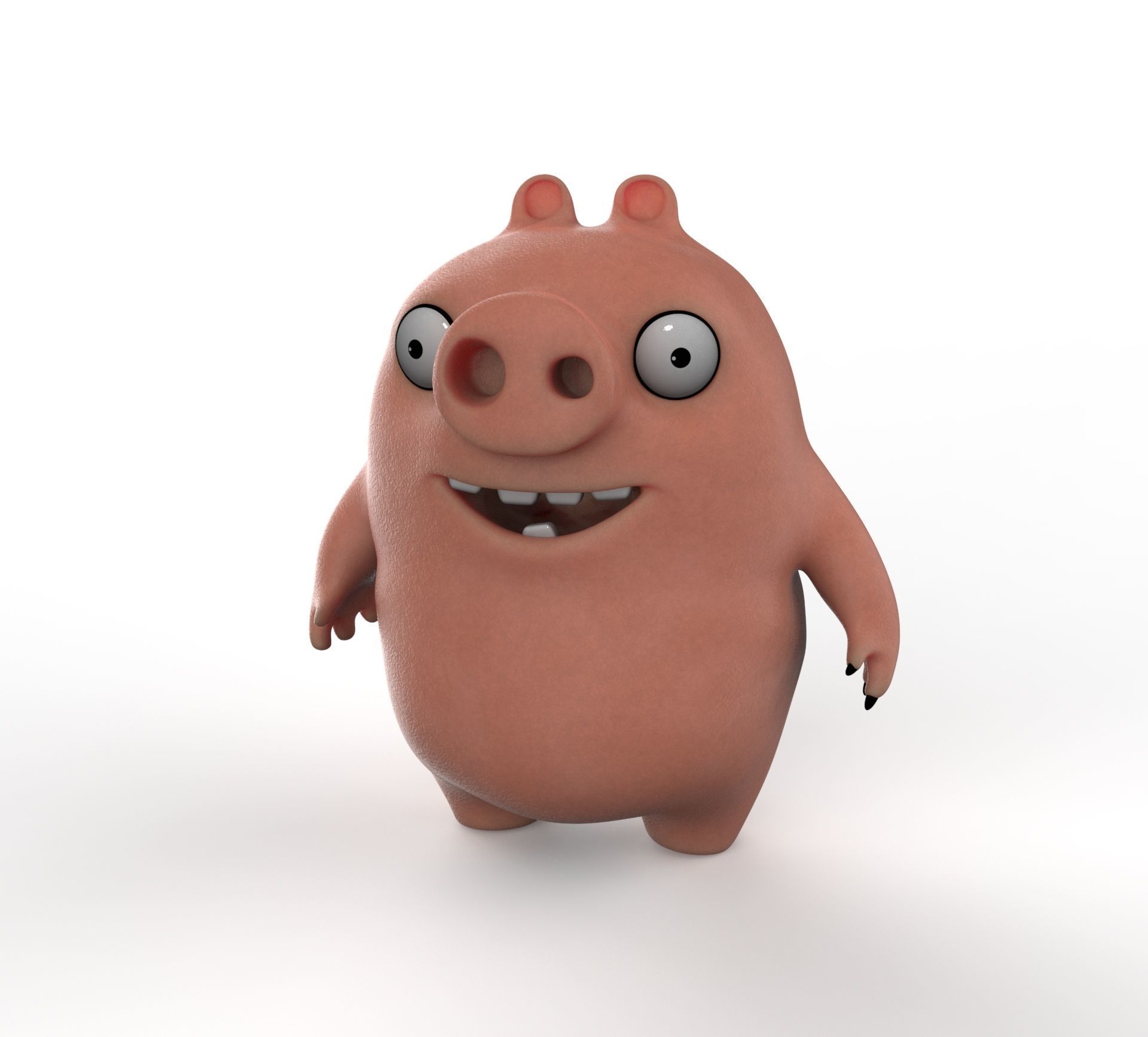 Cartoon Pig 3D model_1