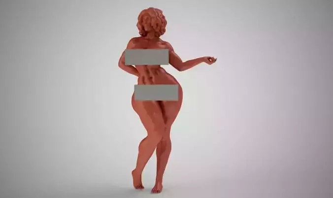 Bodybuilder woman holding blank piece of paper