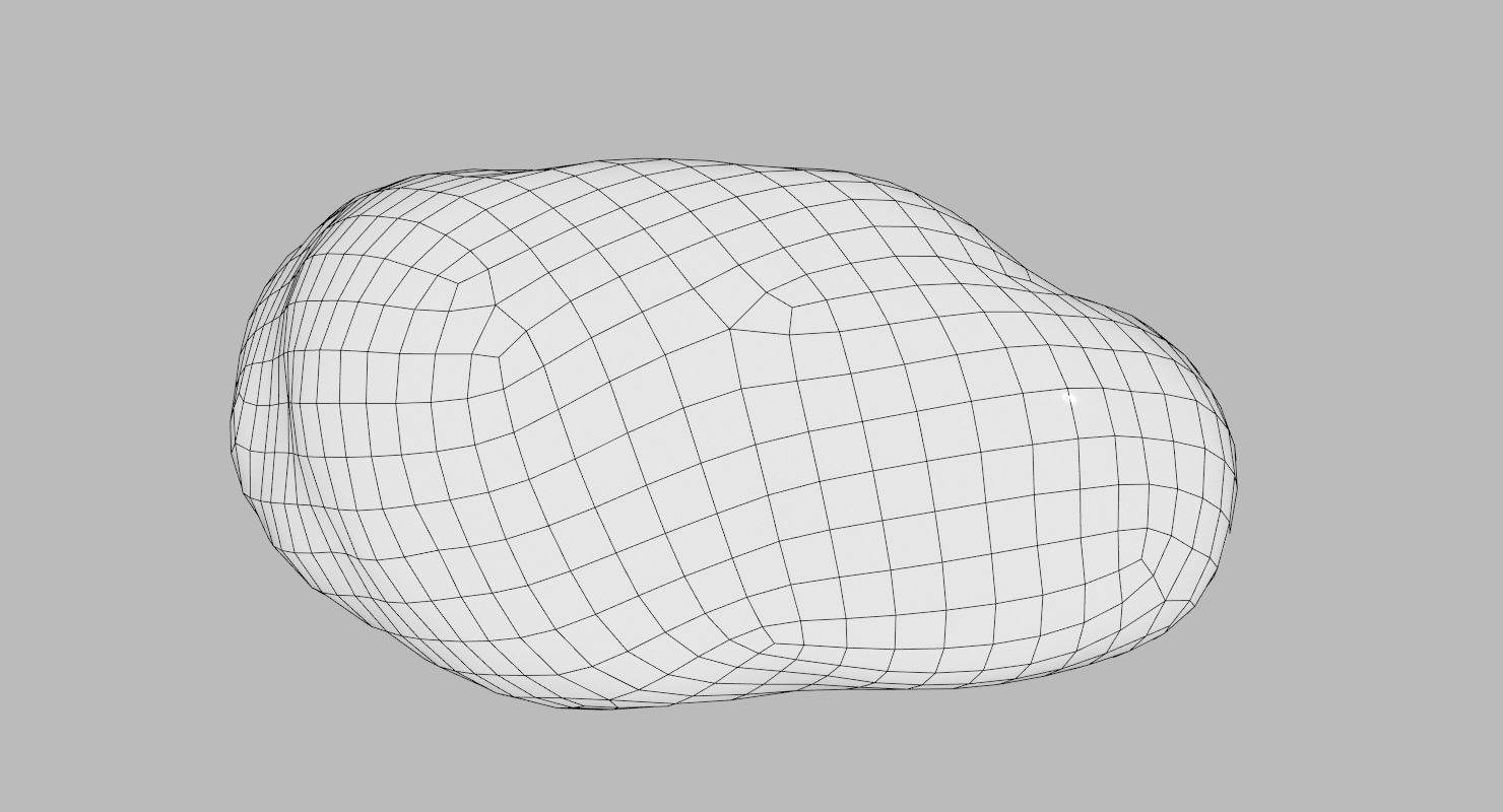 Eroded Limestone Pebble 3D model_19