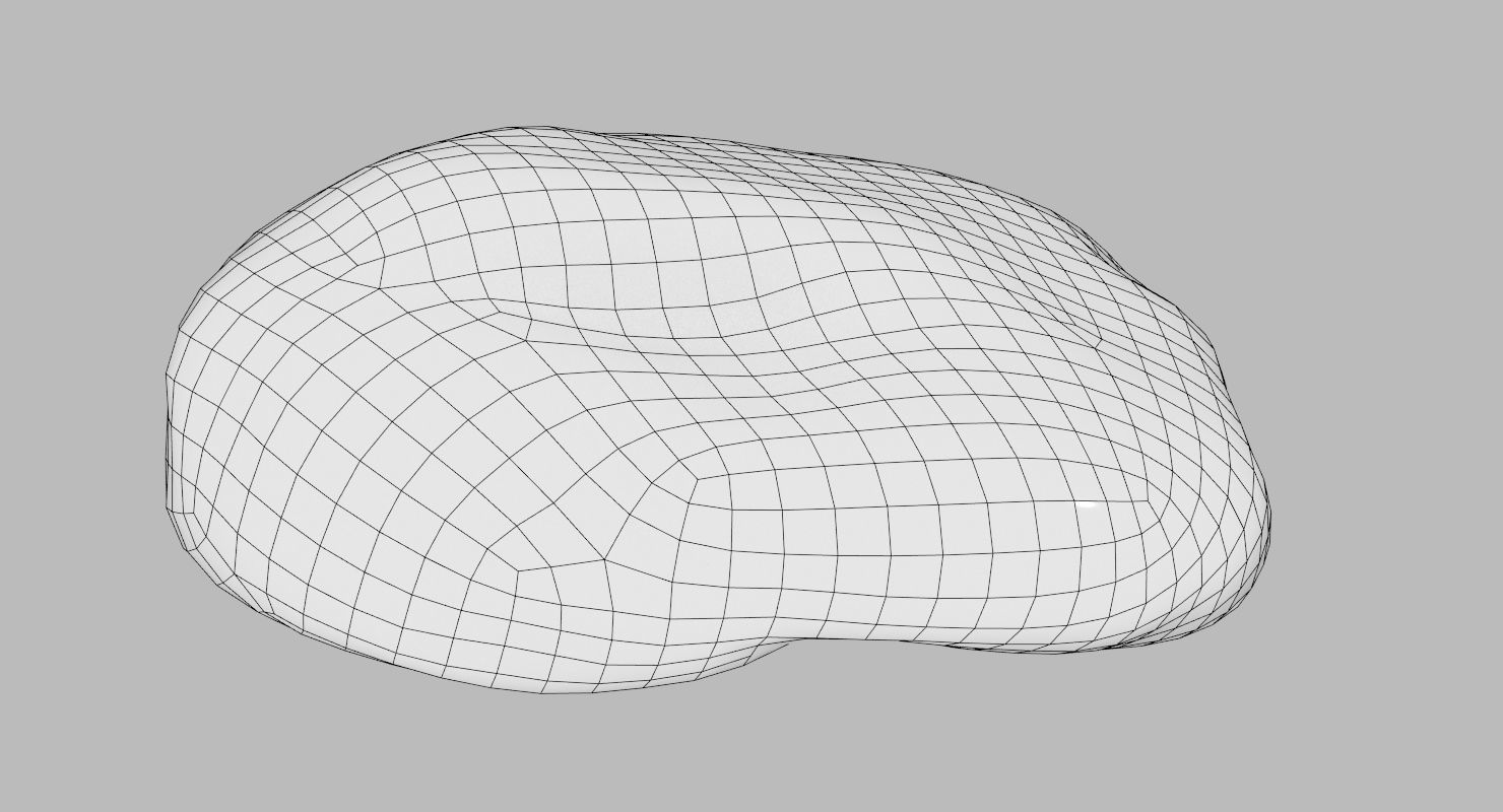 Eroded Limestone Pebble 3D model_15