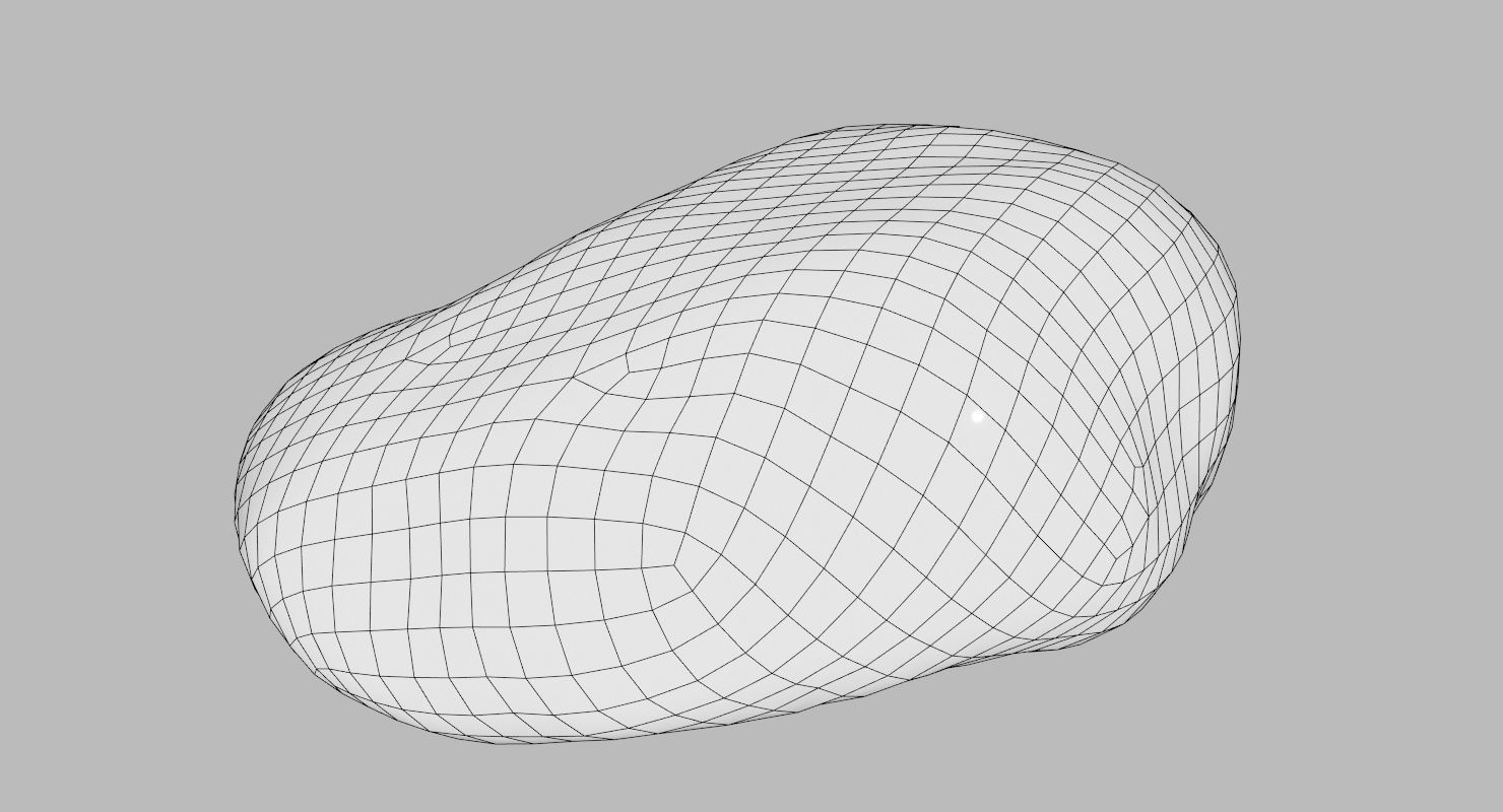 Eroded Limestone Pebble 3D model_17