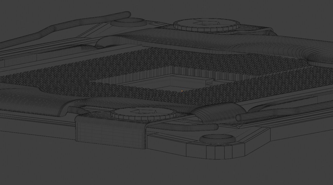 CPU Socket Free 3D model_3
