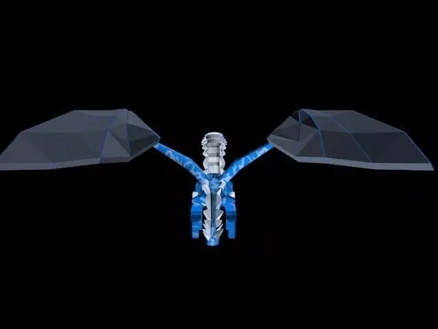 Ice Dragon Free low-poly 3D model