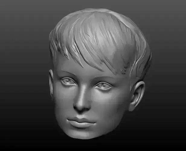 Woman head mannequin 3D print model