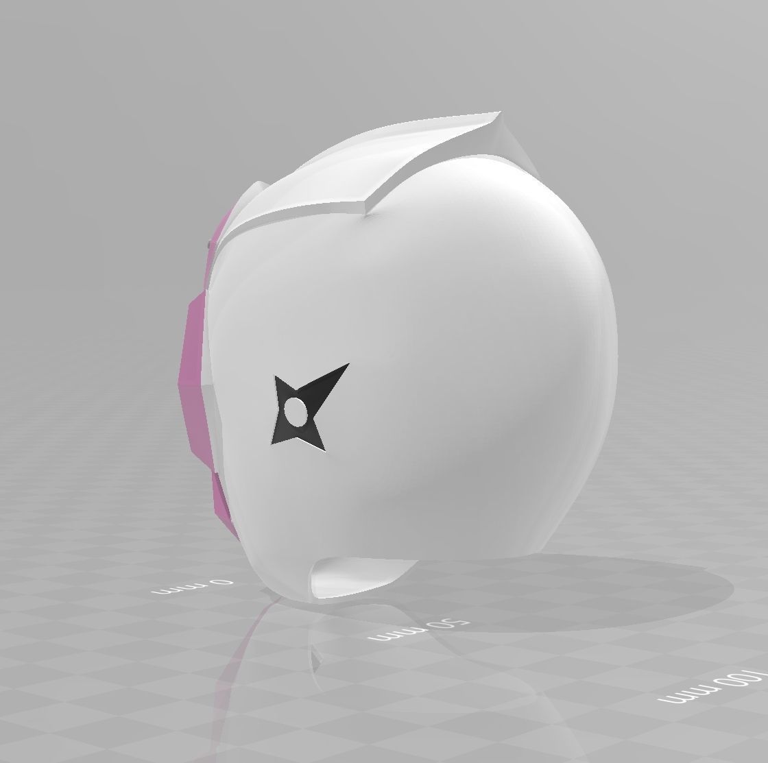 Power Rangers Shuriken Sentai Ninninger ShiroNinger Helmet 3D print model_3