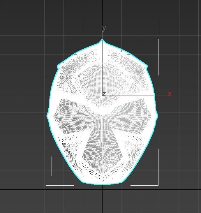 Power Rangers Shuriken Sentai Ninninger ShiroNinger Helmet 3D print model_6