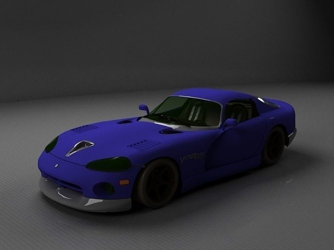 Sport car Low-poly 3D model