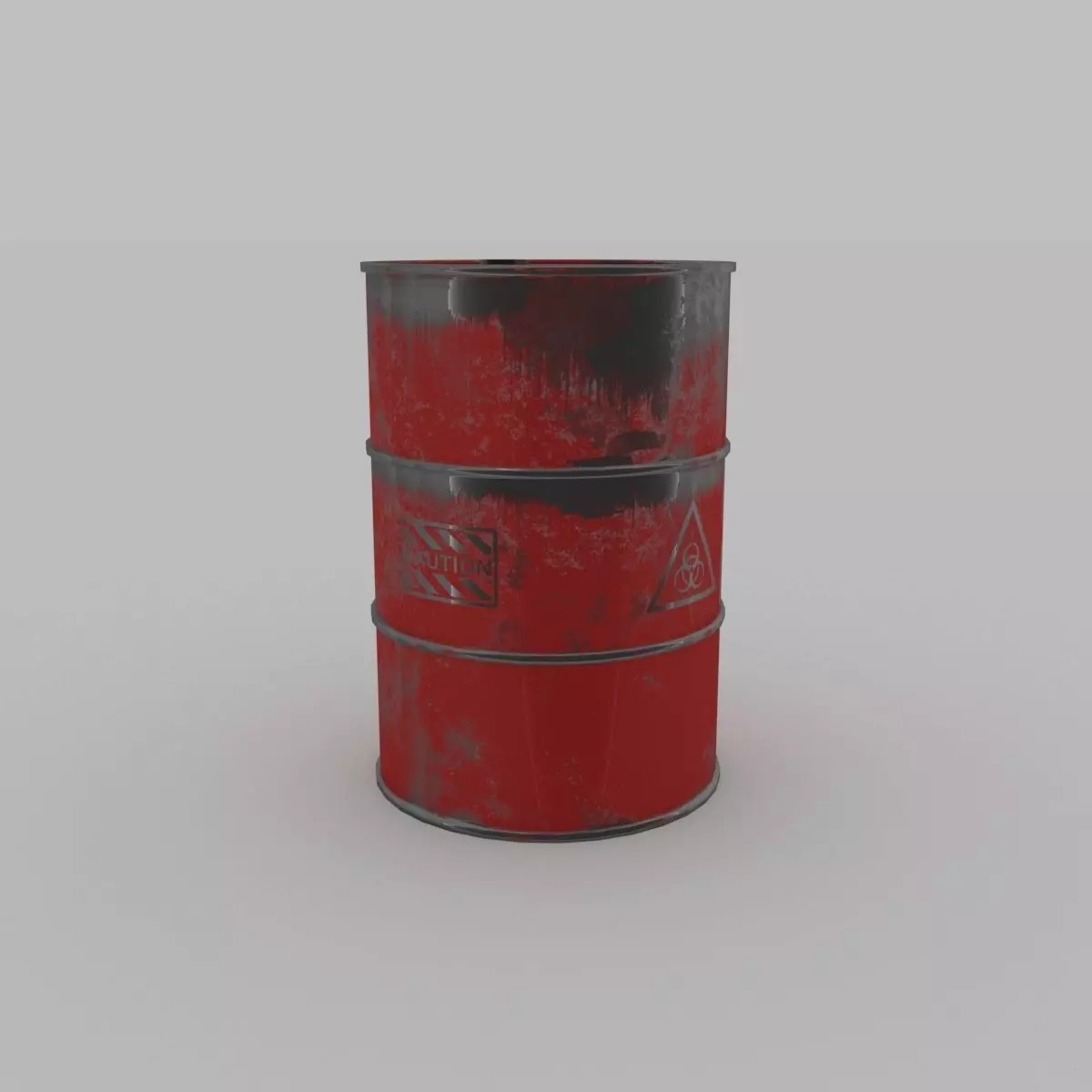 Barrel Low-poly 3D model_0