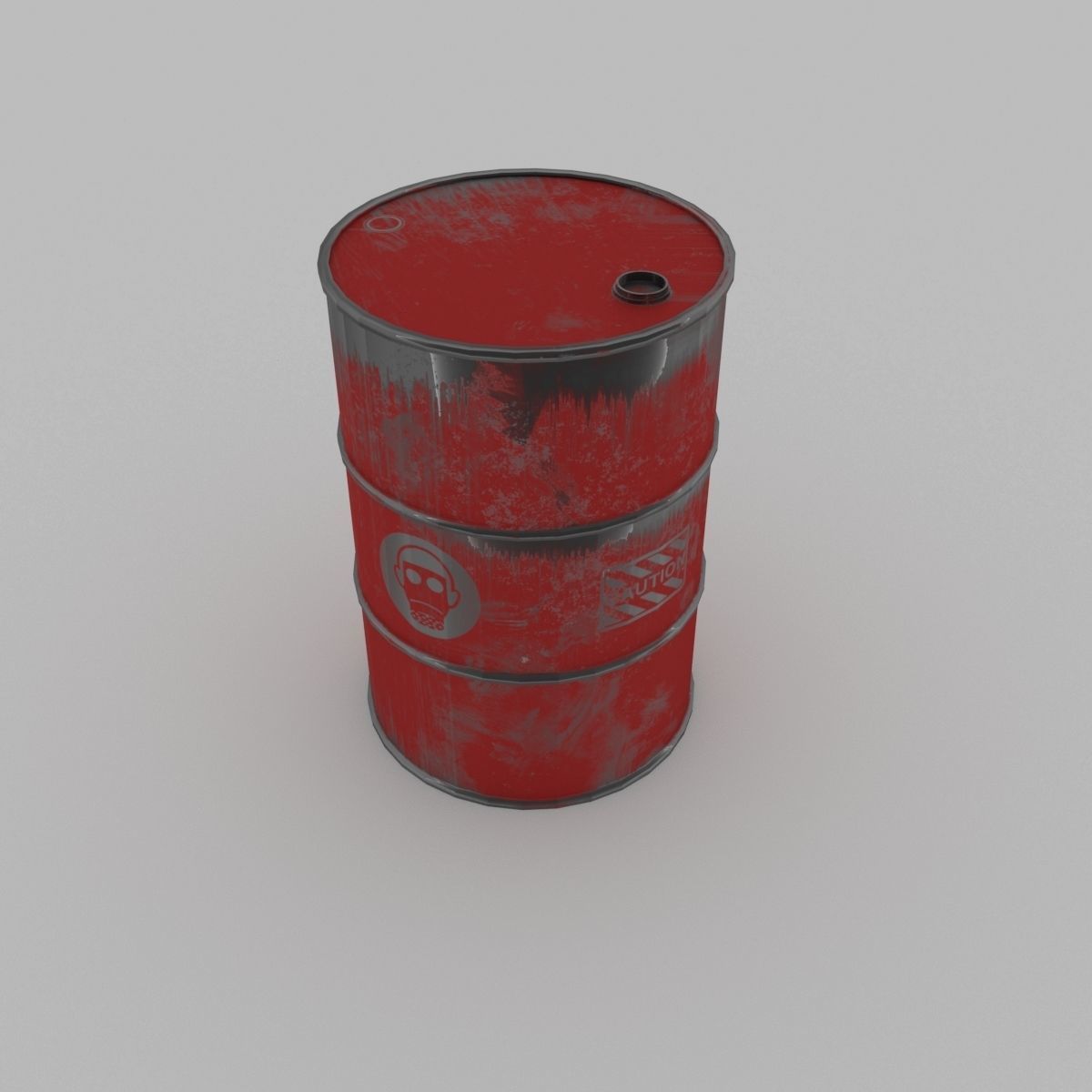 Barrel Low-poly 3D model_8