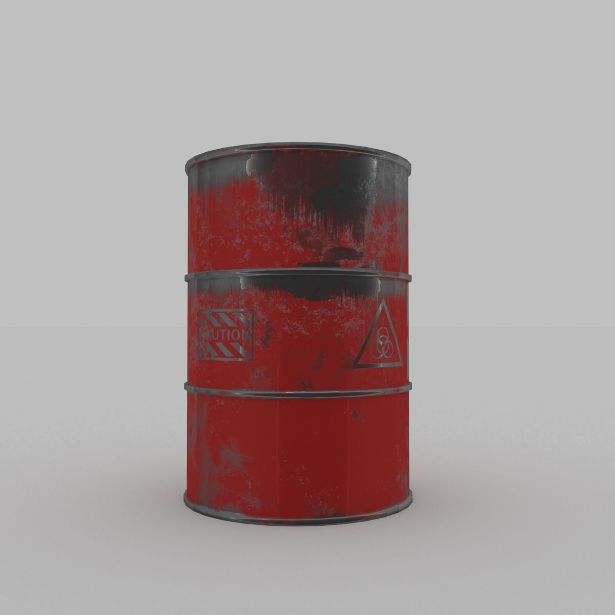 Barrel Low-poly 3D model_6