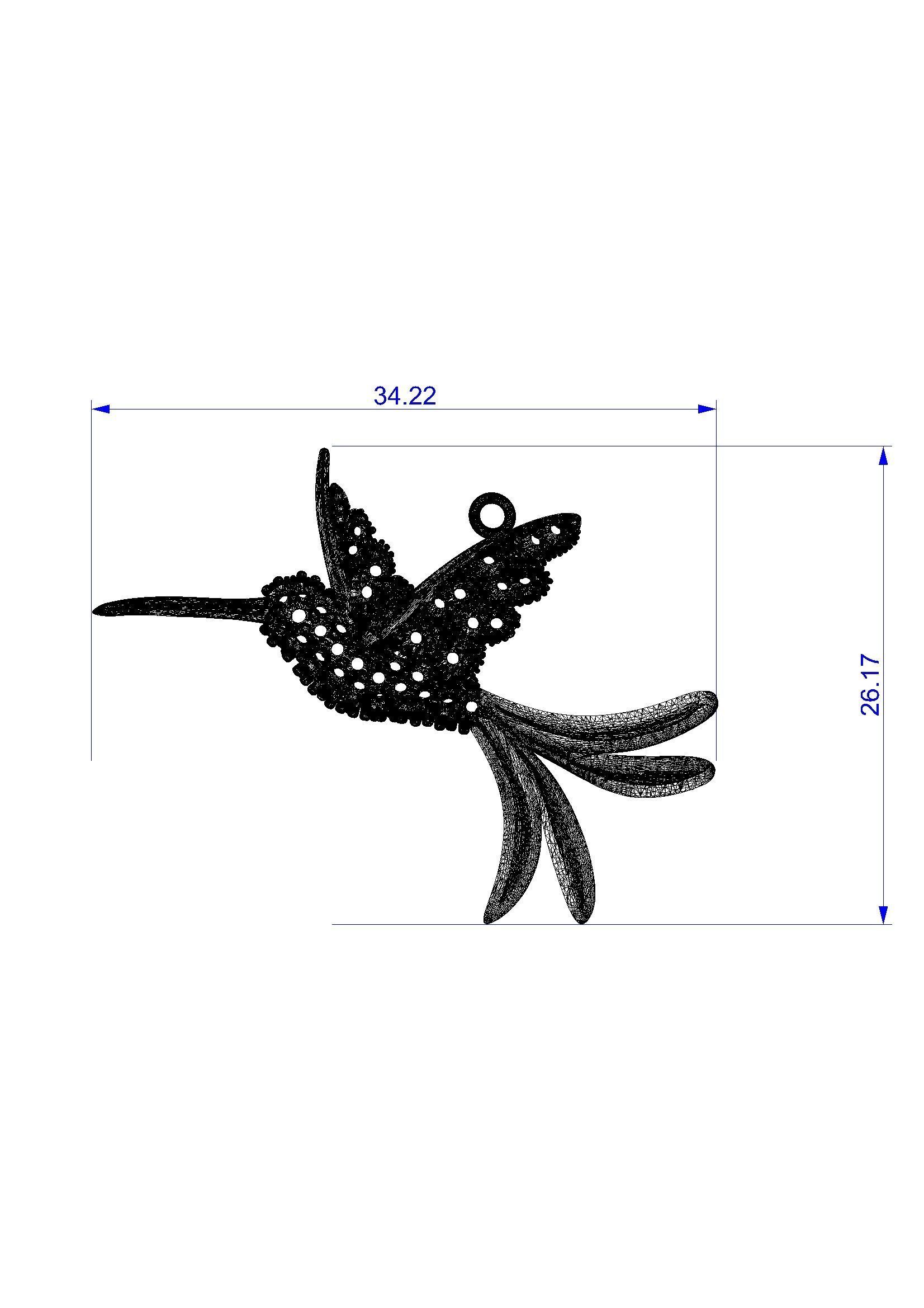 Beija Flor Brasil  3D model_3