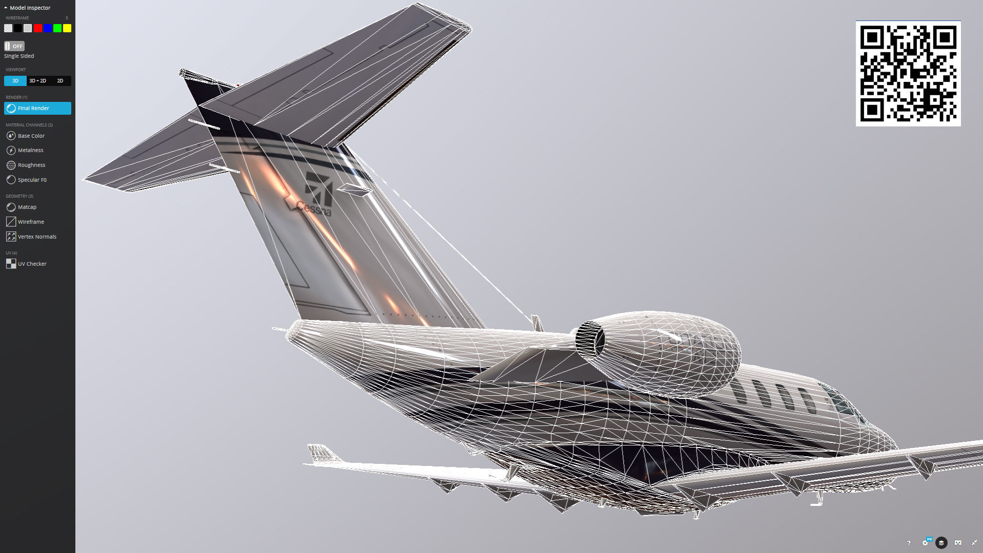 Cessna Citation M2 Low-poly 3D model_10
