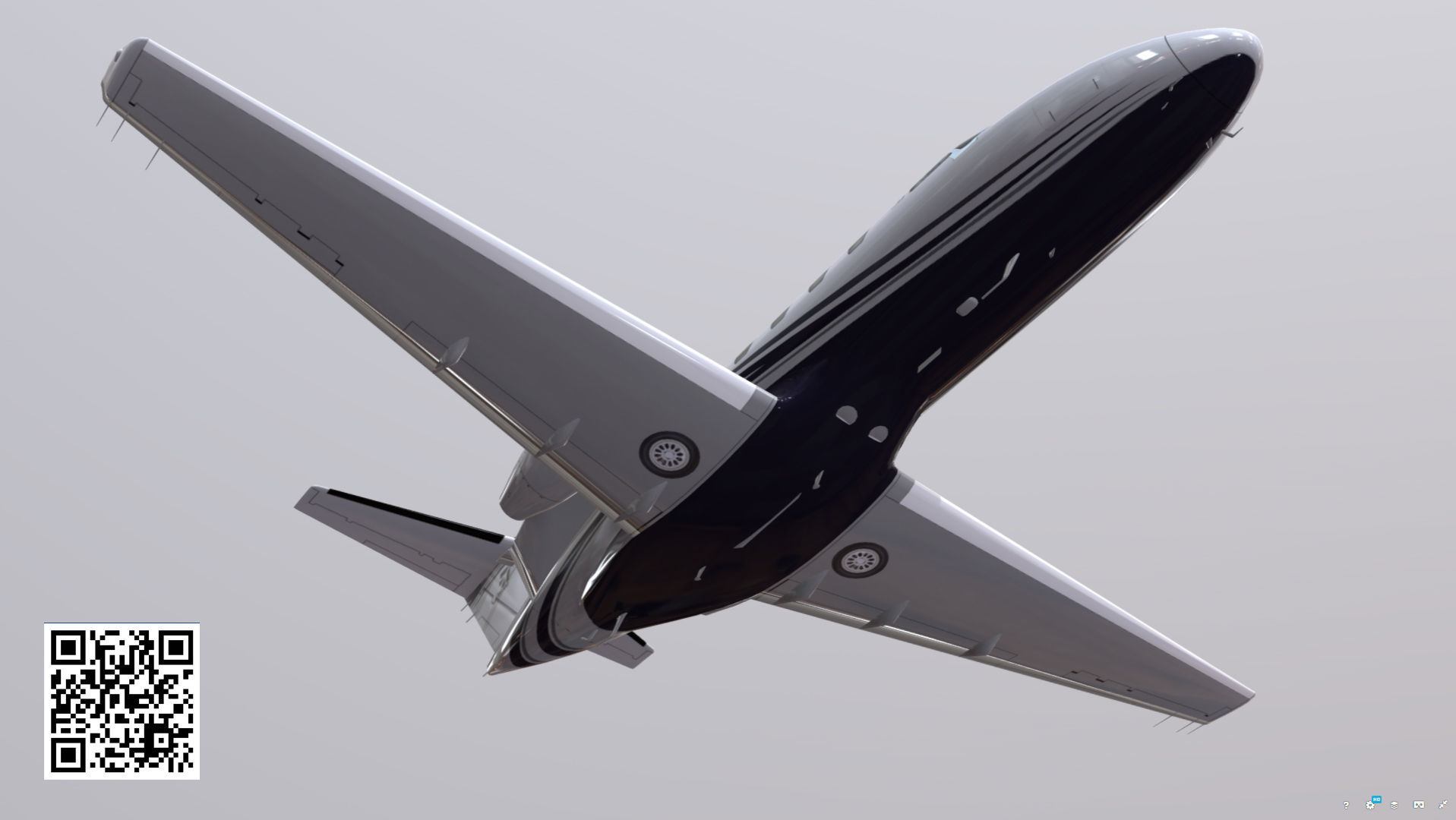 Cessna Citation M2 Low-poly 3D model_4