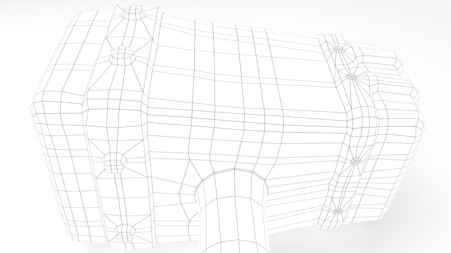 Ancient Hammer Low-poly 3D model_44