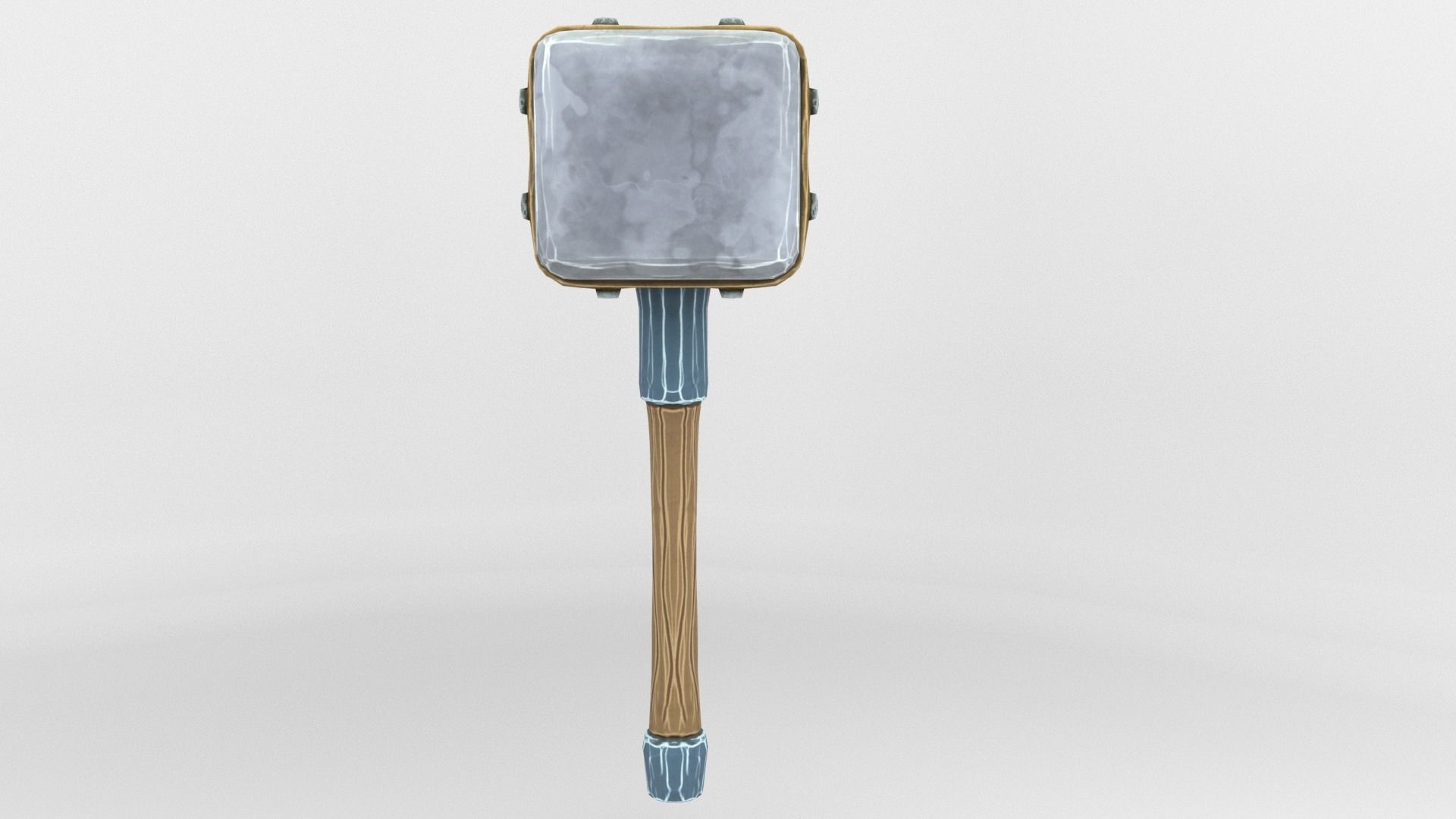 Ancient Hammer Low-poly 3D model_24