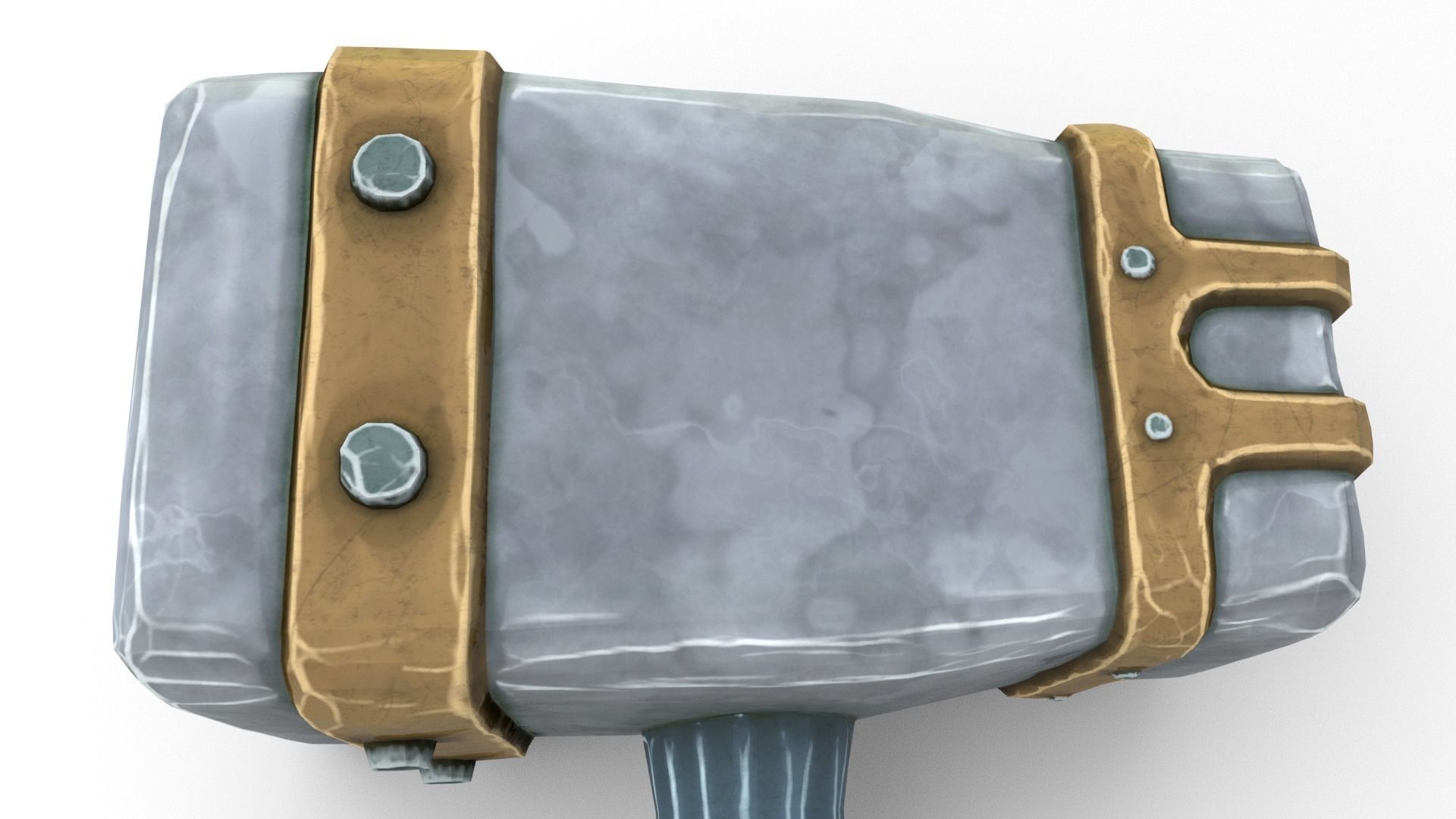 Ancient Hammer Low-poly 3D model_45