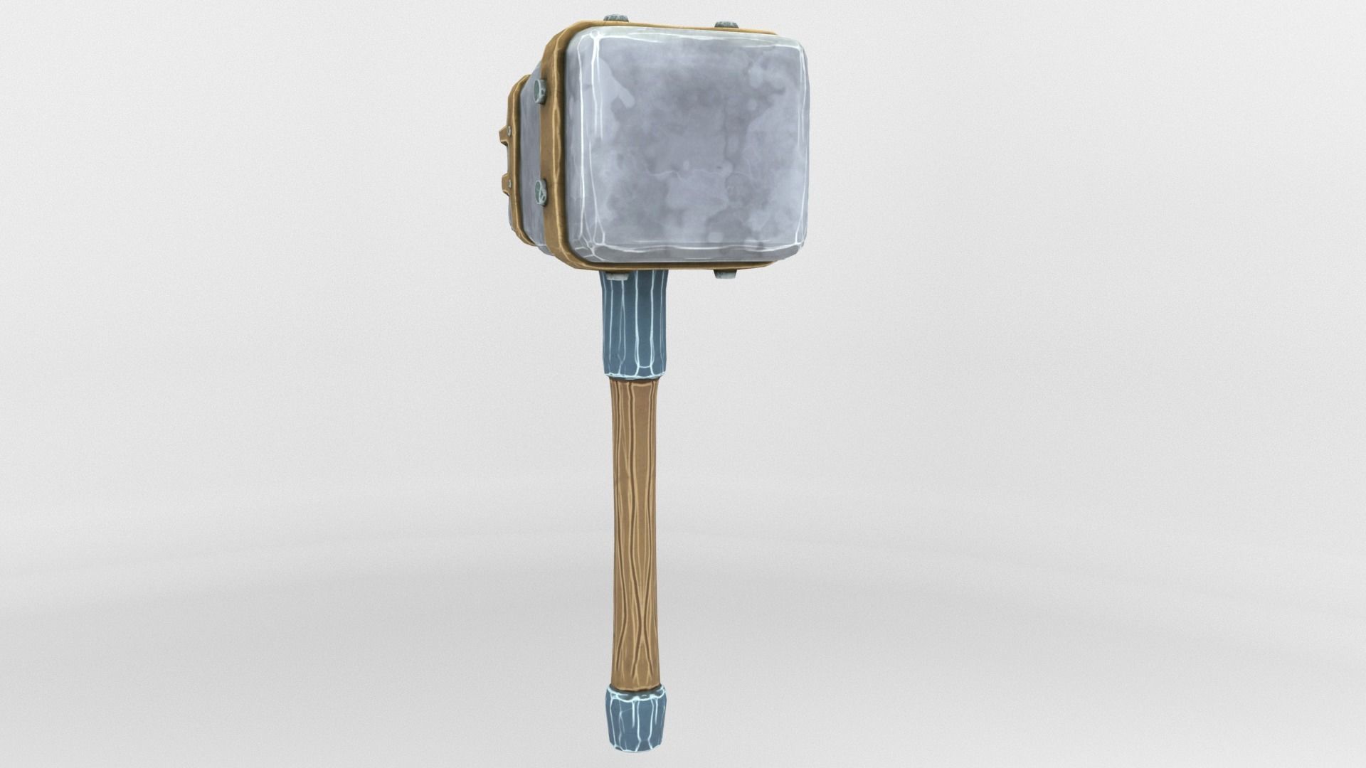 Ancient Hammer Low-poly 3D model_26