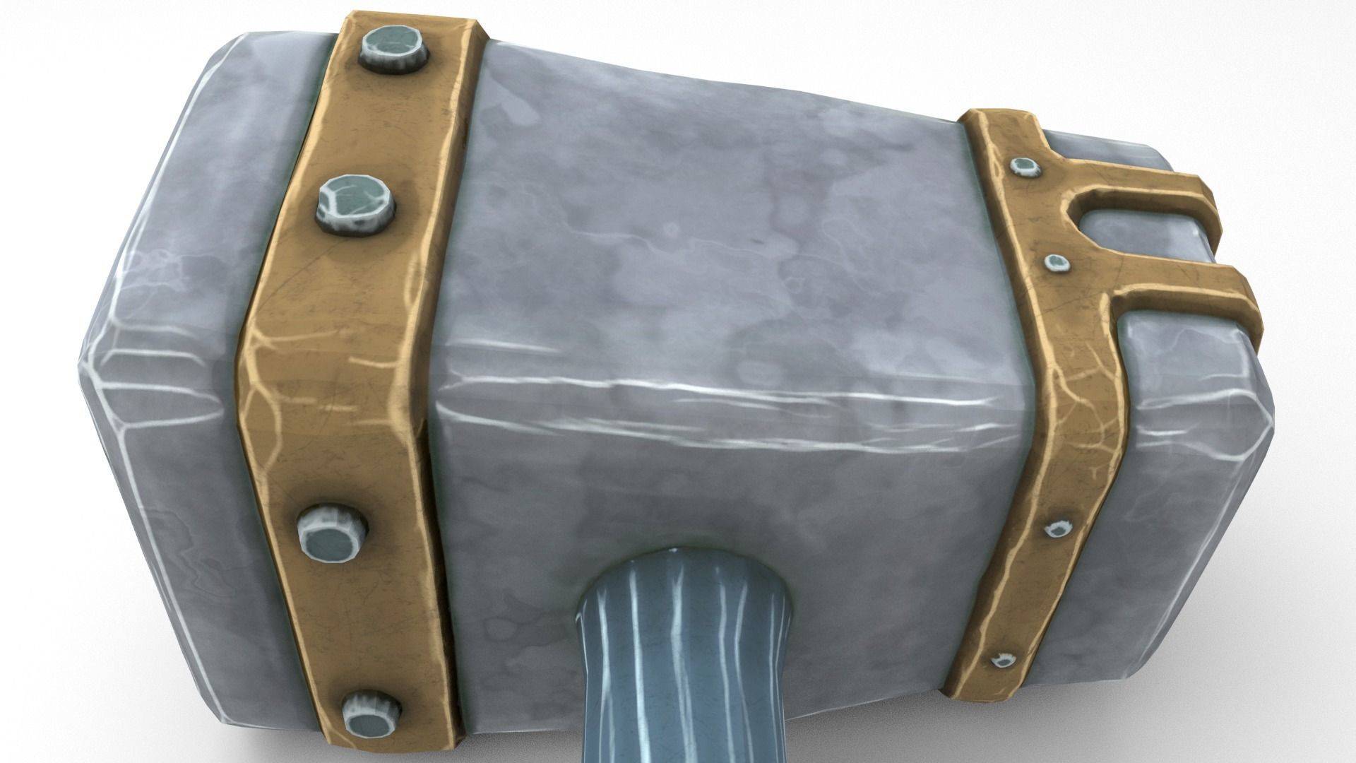 Ancient Hammer Low-poly 3D model_42