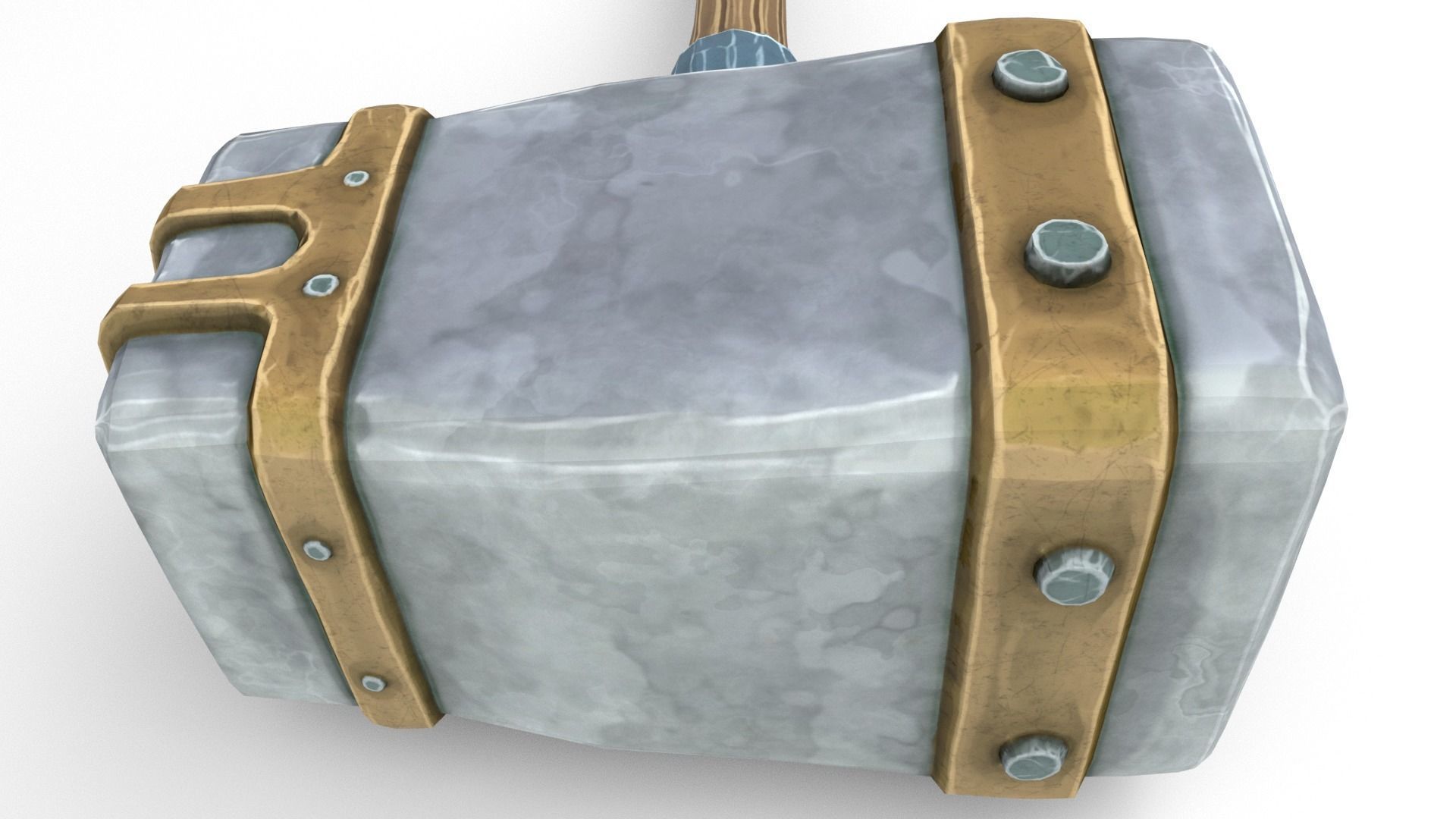 Ancient Hammer Low-poly 3D model_46