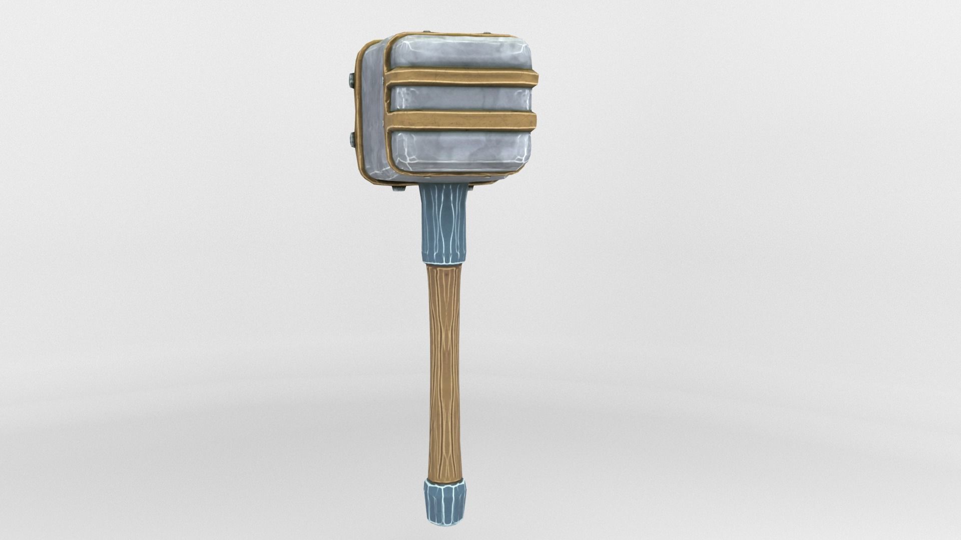 Ancient Hammer Low-poly 3D model_14