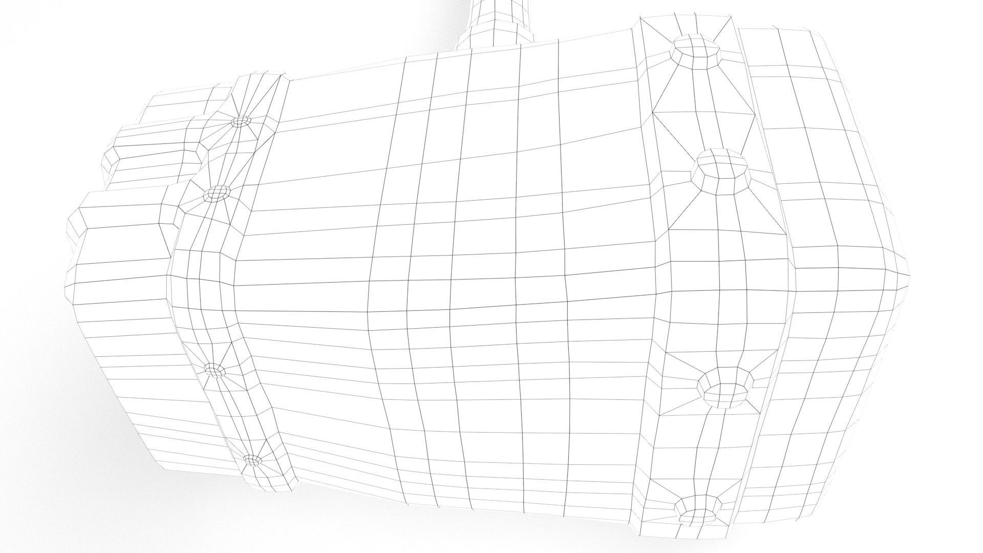 Ancient Hammer Low-poly 3D model_47