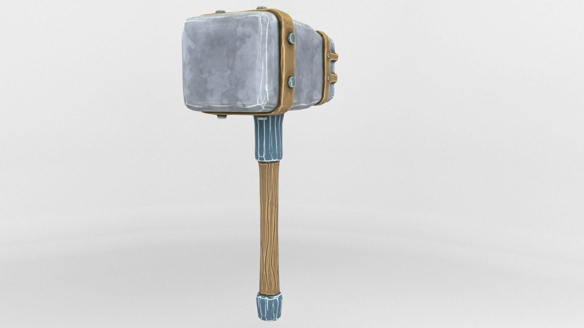 Ancient Hammer Low-poly 3D model_22